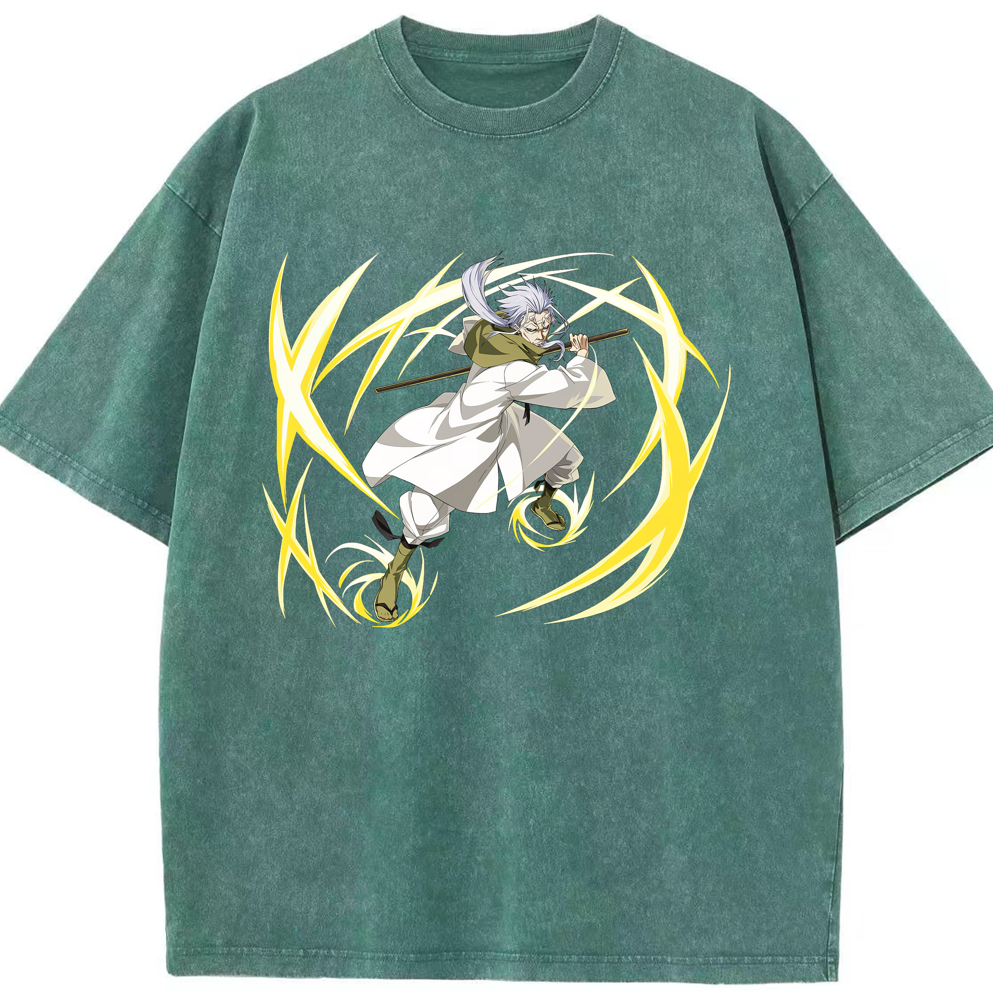 （画像用） 転スラ Regarding Reincarnated to Slime 綿100% ヴィンテージ風 半袖Tシャツ（フロントプリント）